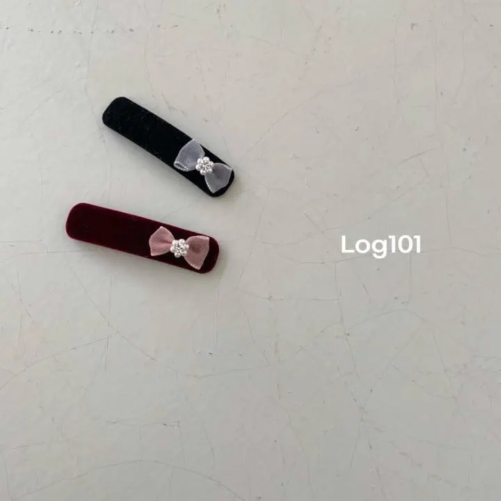 Log101 - Korean Children Fashion - #kidsshorts - Ribbon Velvet Clip Pin