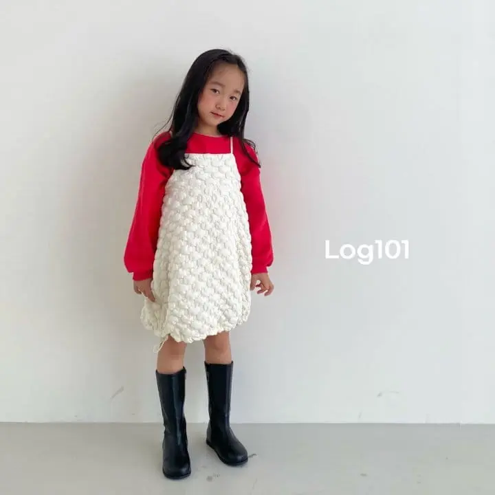 Log101 - Korean Children Fashion - #kidzfashiontrend - Cloud Quilting One-piece - 3