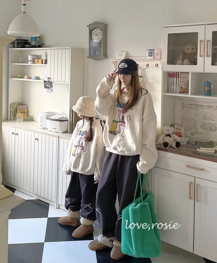 Love Rosie - Korean Children Fashion - #Kfashion4kids - Fleece Pink Tie Sweatshirt - 11