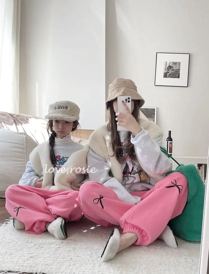 Love Rosie - Korean Children Fashion - #Kfashion4kids - Fleece Ribbon Pants - 9