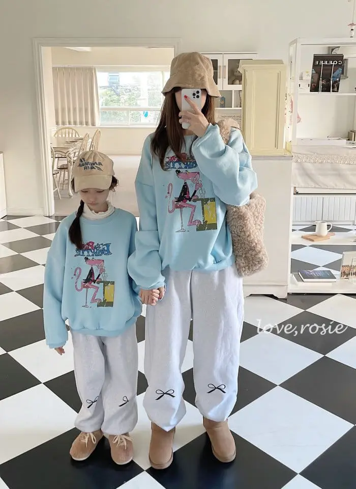 Love Rosie - Korean Children Fashion - #childofig - Fleece Pink Tie Sweatshirt - 3