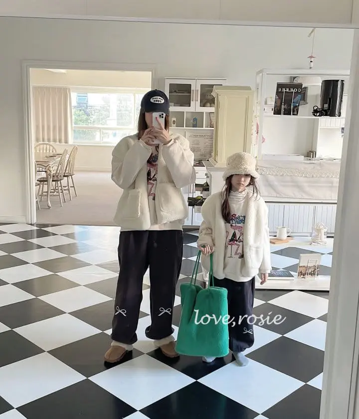 Love Rosie - Korean Children Fashion - #childofig - Fleece Ribbon Pants