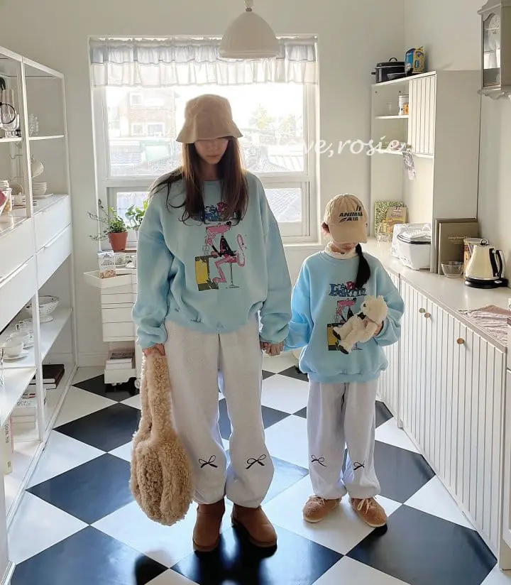 Love Rosie - Korean Children Fashion - #childofig - Fleece Pink Tie Sweatshirt - 4