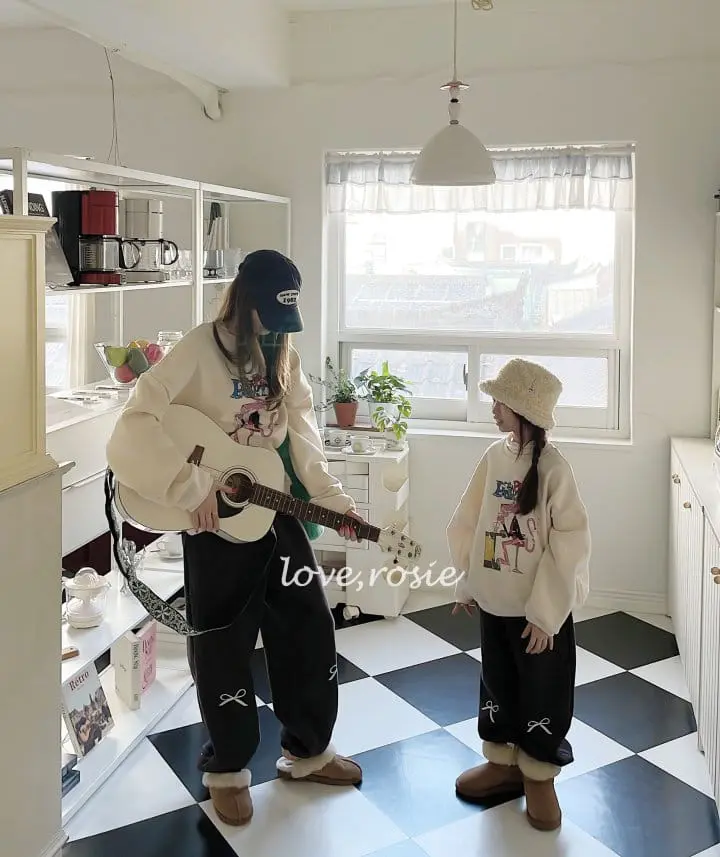 Love Rosie - Korean Children Fashion - #childrensboutique - Fleece Ribbon Pants - 2