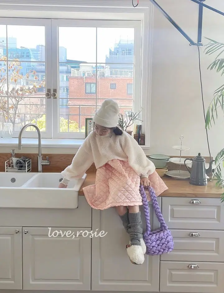 Love Rosie - Korean Children Fashion - #kidsstore - Satin Cloud Quilting One-piece - 6
