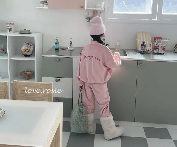 Love Rosie - Korean Children Fashion - #kidsstore - Bon Jour Veloure Set - 5