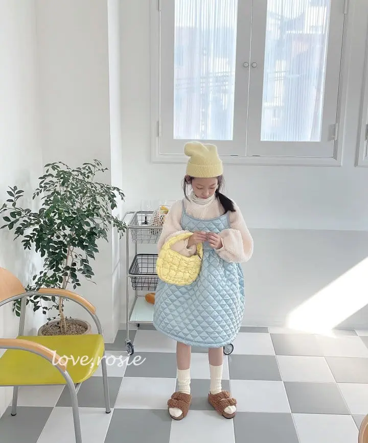 Love Rosie - Korean Children Fashion - #minifashionista - Satin Cloud Quilting One-piece - 11