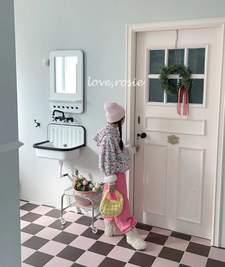 Love Rosie - Korean Children Fashion - #prettylittlegirls - Flower St Boa Kangaroo Hoody - 10