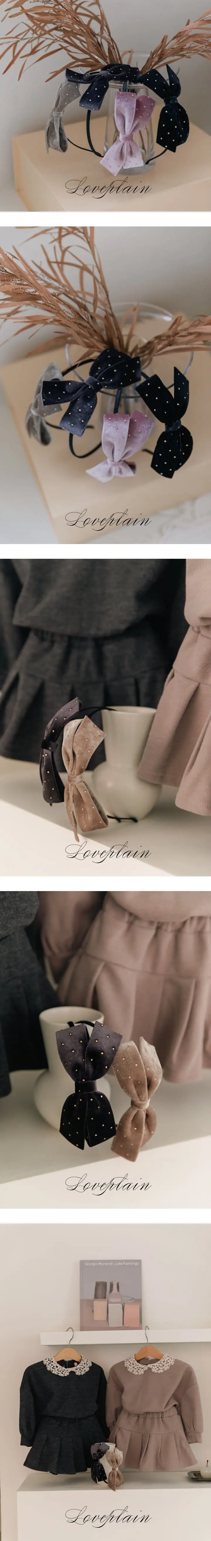 Loveplain - Korean Children Fashion - #childofig - Velvet Gold Hair Band