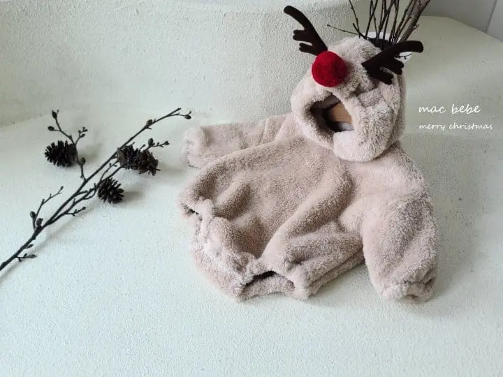 Mac - Korean Baby Fashion - #babyboutiqueclothing - Rudolph Bodysuit - 5