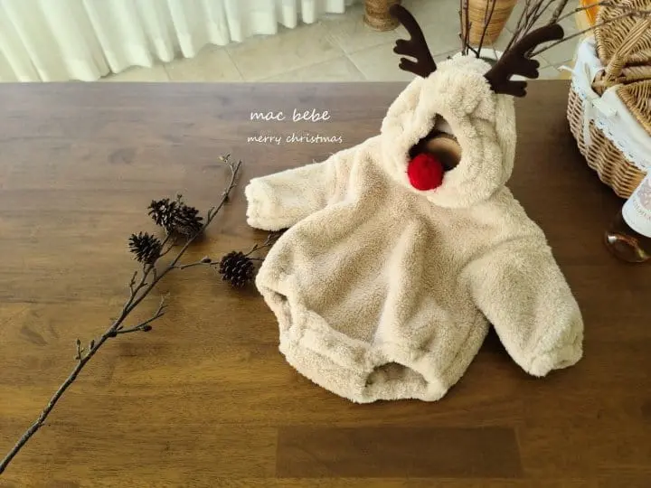 Mac - Korean Baby Fashion - #babyfashion - Rudolph Bodysuit - 7