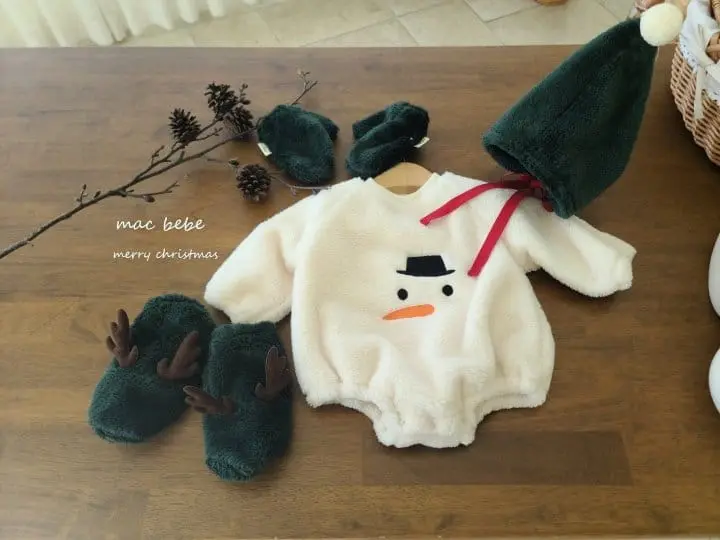 Mac - Korean Baby Fashion - #onlinebabyshop - Cozy Bodysuit - 3