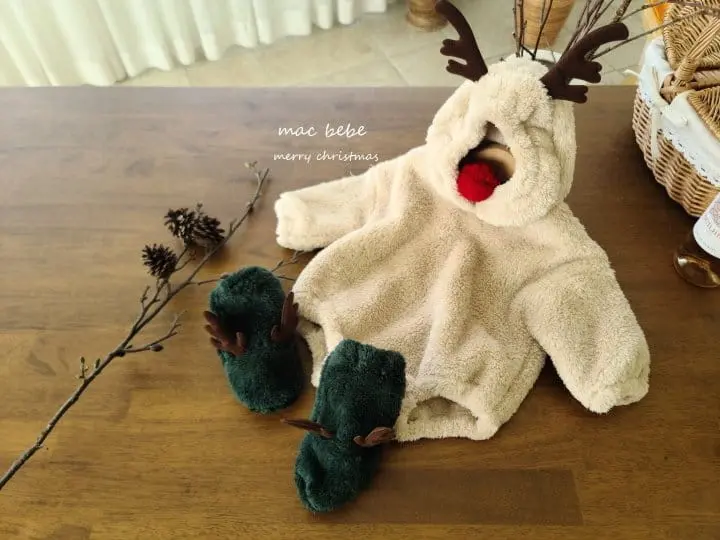 Mac - Korean Baby Fashion - #smilingbaby - Rudolph Bodysuit - 3