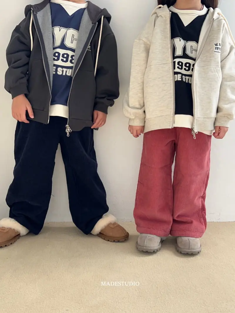 Made Studio - Korean Children Fashion - #childofig - Fleece Hoody Zip-up - 5