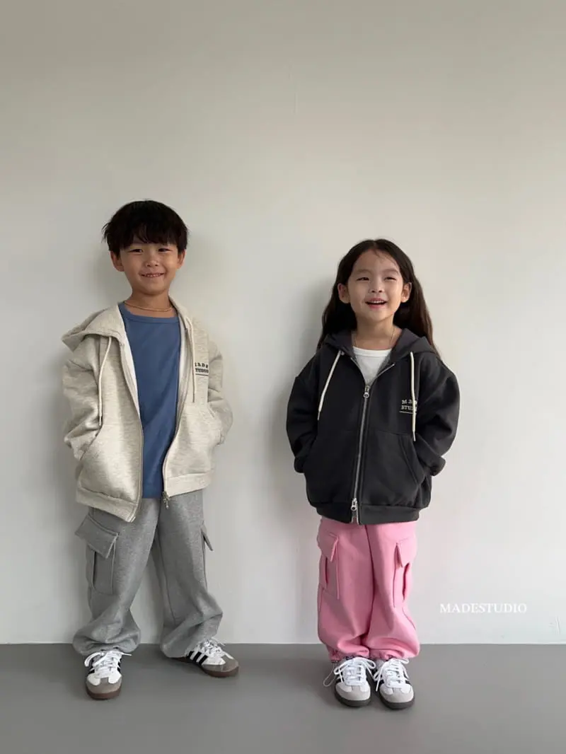 Made Studio - Korean Children Fashion - #designkidswear - Fleece Hoody Zip-up - 7