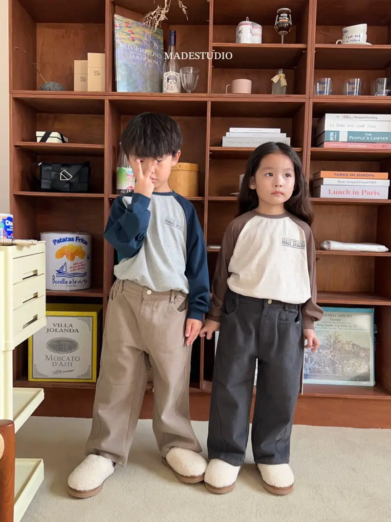 Made Studio - Korean Children Fashion - #kidsshorts - Logo Color Tee - 2