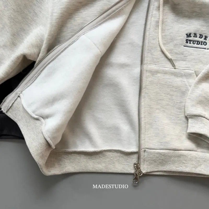 Made Studio - Korean Children Fashion - #kidsstore - Fleece Hoody Zip-up - 11