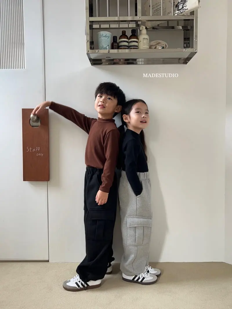 Made Studio - Korean Children Fashion - #littlefashionista - Half Turtleneck Tee - 2