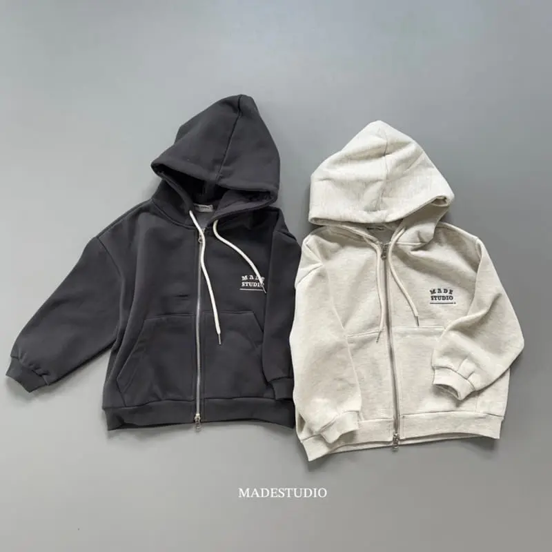 Made Studio - Korean Children Fashion - #prettylittlegirls - Fleece Hoody Zip-up