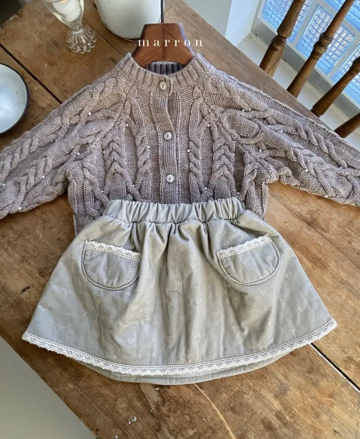 Marron Kid - Korean Baby Fashion - #babyboutique - Noel Skirt - 12