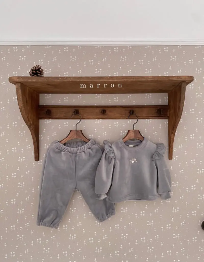 Marron Kid - Korean Baby Fashion - #babyboutique - Praha Top Bottom set - 11