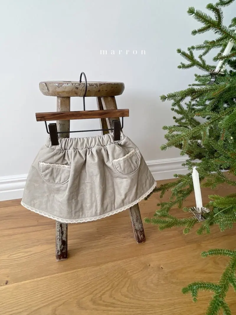 Marron Kid - Korean Baby Fashion - #babylifestyle - Noel Skirt - 3