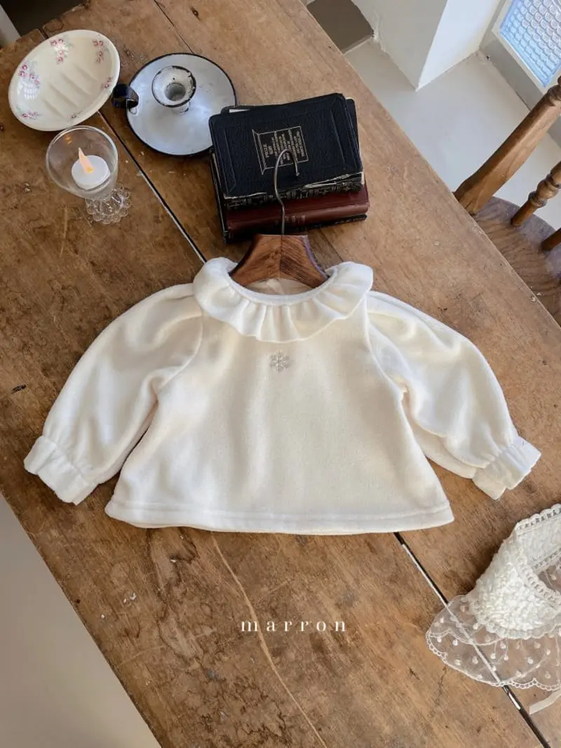 Marron Kid - Korean Baby Fashion - #babyoninstagram - Snow Flower Blouse - 5