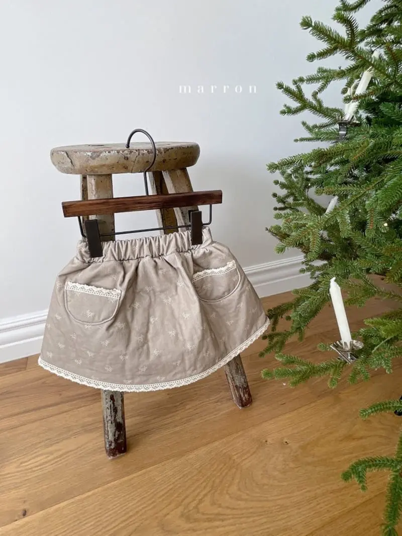 Marron Kid - Korean Baby Fashion - #babylifestyle - Noel Skirt - 4