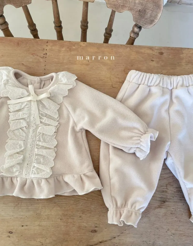 Marron Kid - Korean Baby Fashion - #babyootd - Jingle Bell Top Bottom Set - 10