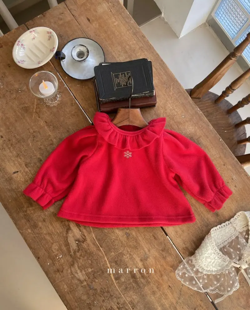 Marron Kid - Korean Baby Fashion - #babyootd - Snow Flower Blouse - 6