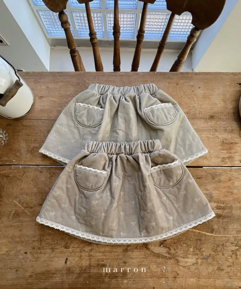 Marron Kid - Korean Baby Fashion - #babyootd - Noel Skirt - 5