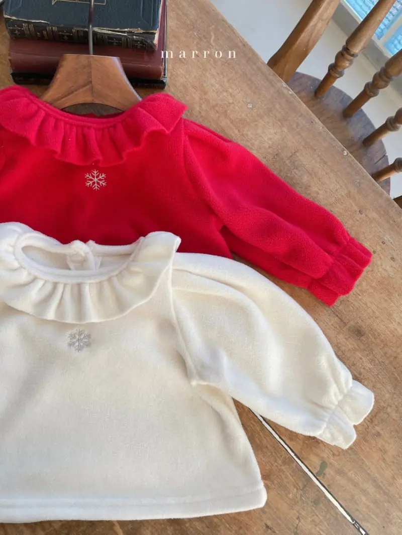 Marron Kid - Korean Baby Fashion - #babyoutfit - Snow Flower Blouse - 7