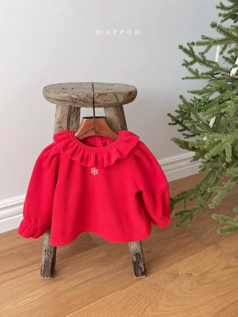 Marron Kid - Korean Baby Fashion - #babyoutfit - Snow Flower Blouse - 8