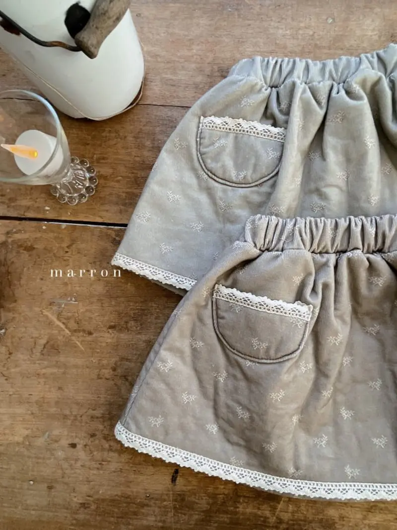 Marron Kid - Korean Baby Fashion - #babyoutfit - Noel Skirt - 6