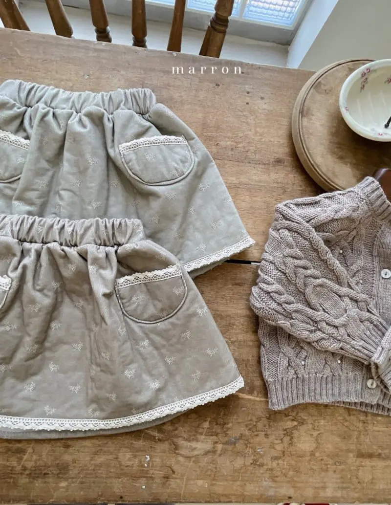 Marron Kid - Korean Baby Fashion - #babyoutfit - Noel Skirt - 7
