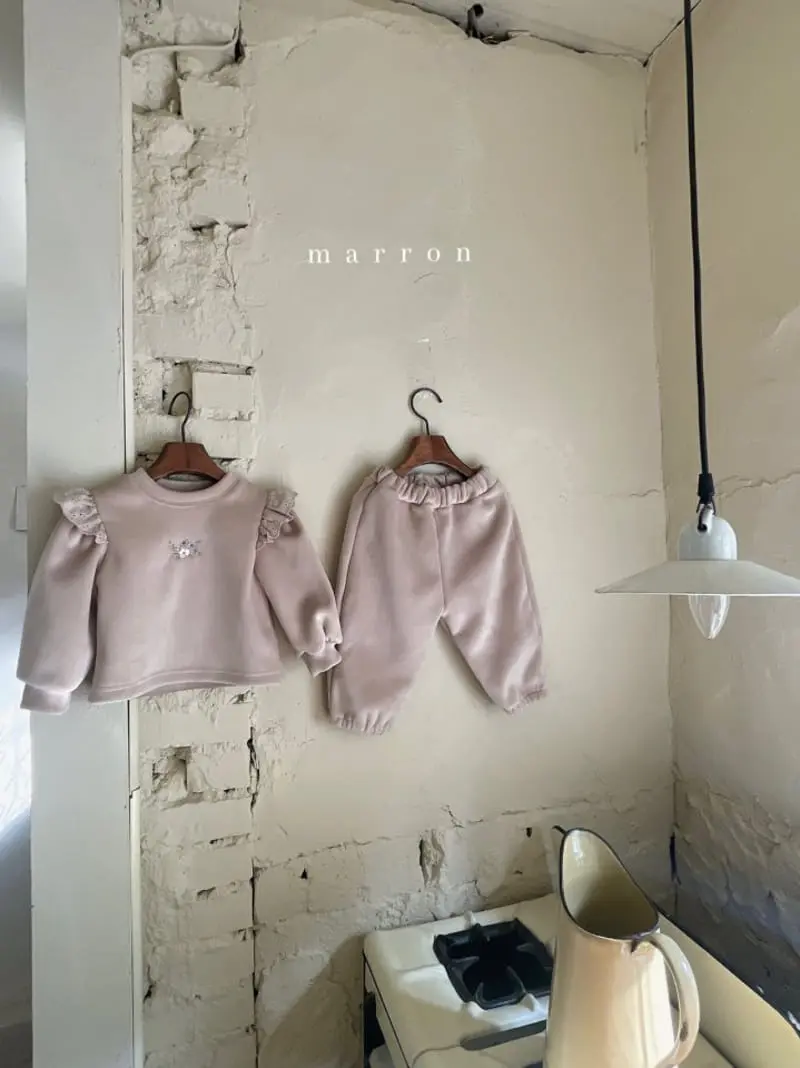Marron Kid - Korean Baby Fashion - #babyoutfit - Praha Top Bottom set - 5