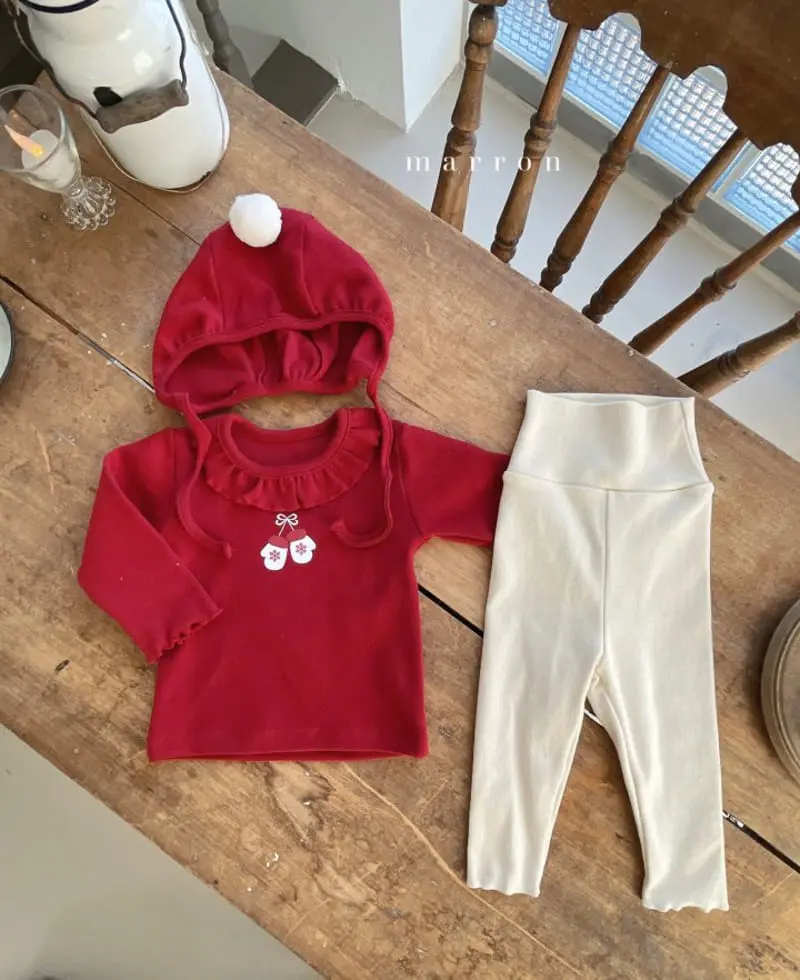 Marron Kid - Korean Baby Fashion - #onlinebabyboutique - Bebe Christmas Set - 2