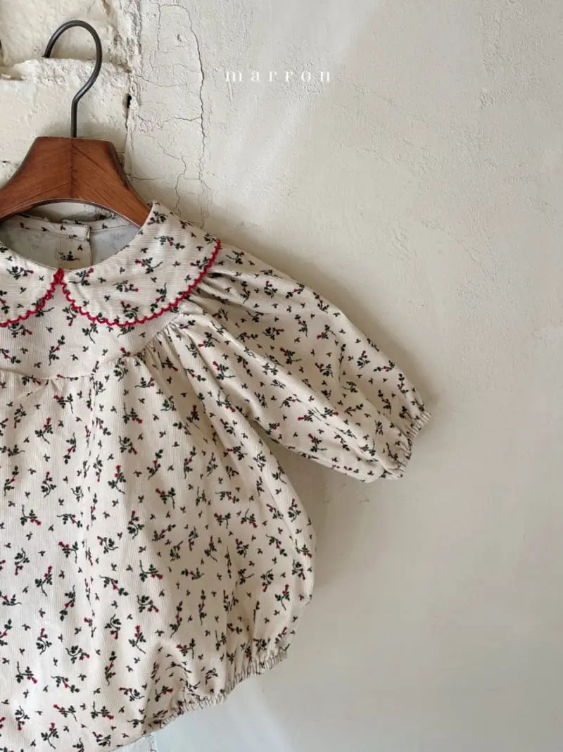 Marron Kid - Korean Baby Fashion - #onlinebabyshop - Christmas Bodysuit - 2