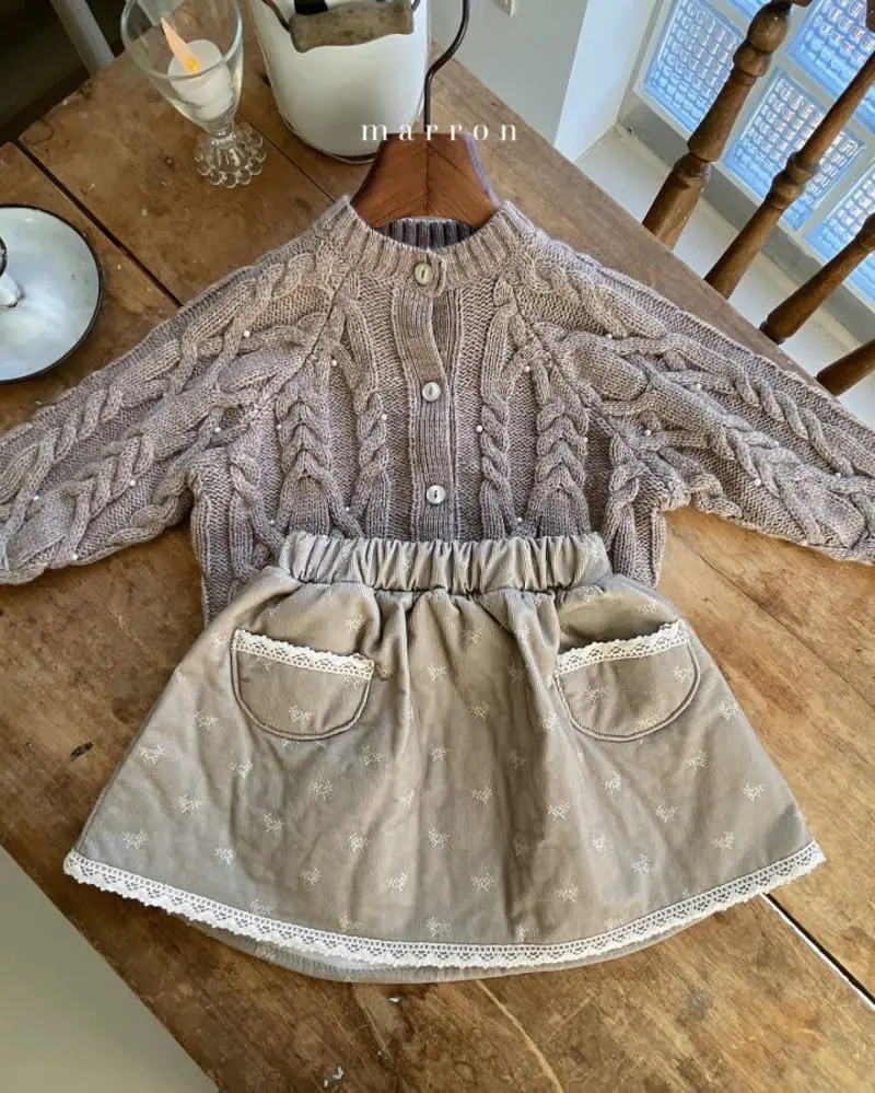 Marron Kid - Korean Baby Fashion - #smilingbaby - Noel Skirt - 11