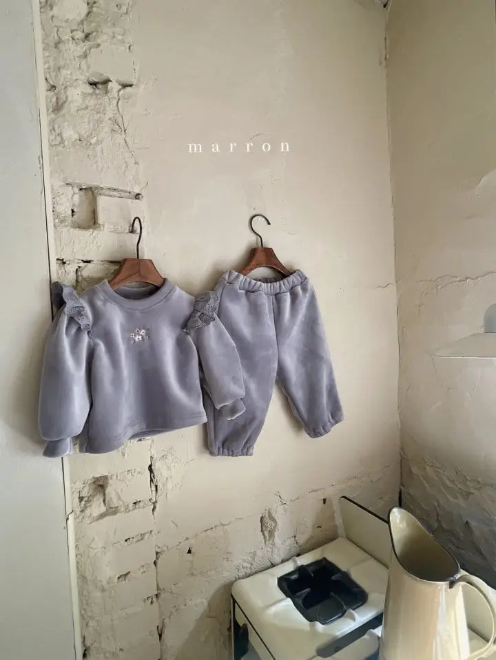 Marron Kid - Korean Children Fashion - #designkidswear - Praha Top Bottom Set - 6