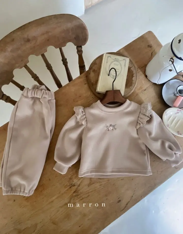 Marron Kid - Korean Children Fashion - #fashionkids - Praha Top Bottom Set - 8