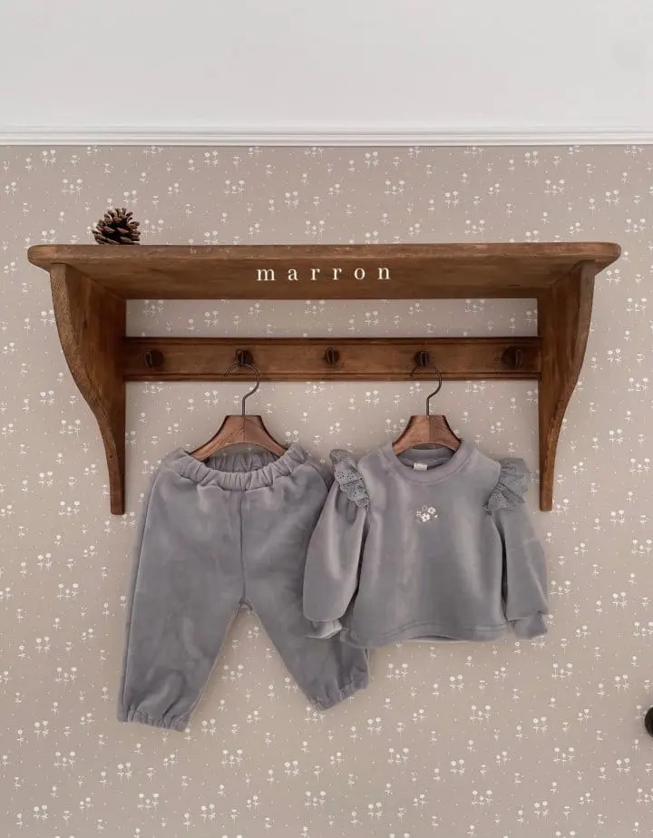 Marron Kid - Korean Children Fashion - #kidzfashiontrend - Praha Top Bottom Set - 11