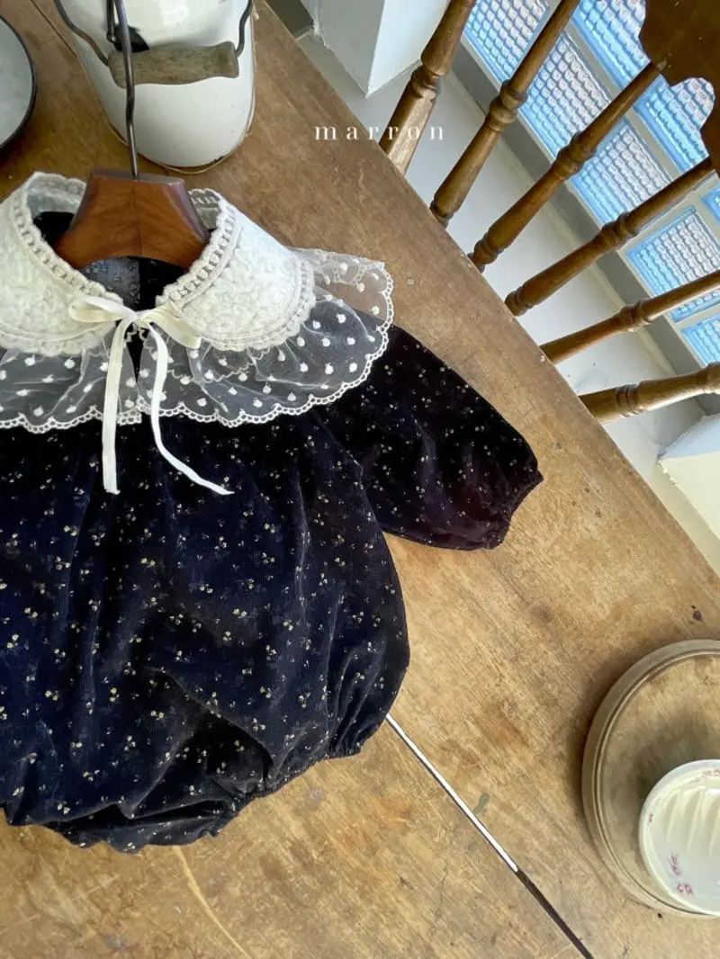 Marron Kid - Korean Children Fashion - #minifashionista - Lace Collar Tee - 4