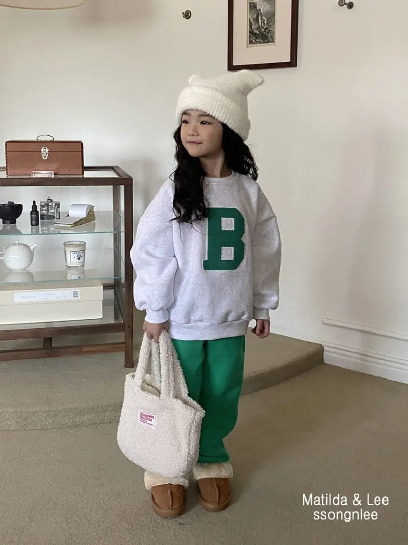 Matilda & Lee - Korean Children Fashion - #childofig - Alpabet Top Bottom Set - 2