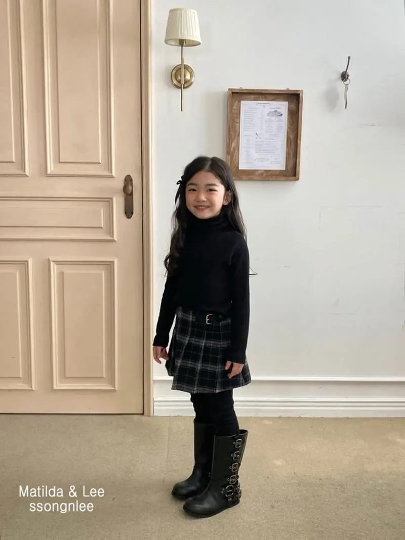 Matilda & Lee - Korean Children Fashion - #childofig - Heart Rib Turtleneck Tee - 7
