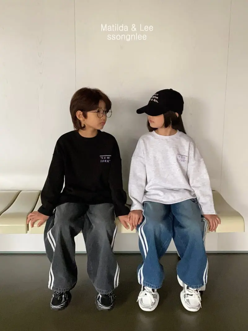 Matilda & Lee - Korean Children Fashion - #discoveringself - String Two Tape Jeans - 4