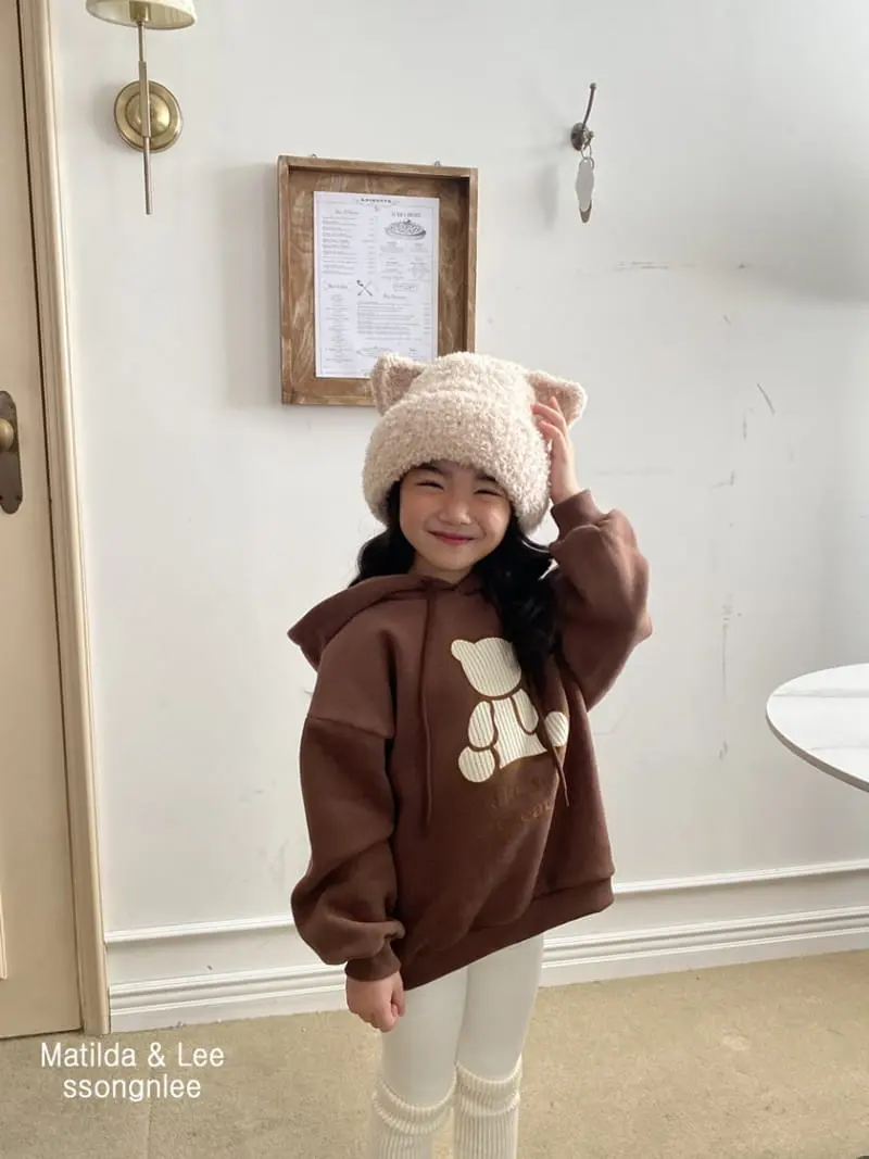 Matilda & Lee - Korean Children Fashion - #kidsshorts - Today Bear Hoody - 3
