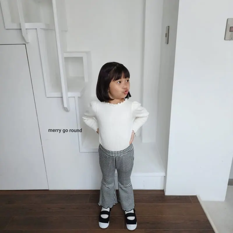 Merry Go Round - Korean Children Fashion - #Kfashion4kids - Fleece Jelly Bootscut Pants - 2