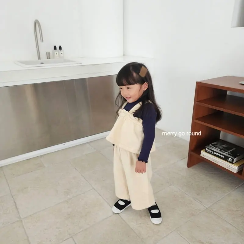 Merry Go Round - Korean Children Fashion - #fashionkids - Terry Frill Set - 7