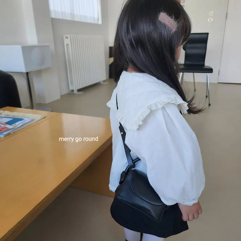 Merry Go Round - Korean Children Fashion - #kidsshorts - Nubi Collar Blouse - 3